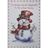 Rosedale - Cartes De souhaits Noël / Enveloppes - 5-1/2 po x 8 po - Pour toute la famille - Paquet de 12-Cartes de souhaits qualité boutique