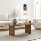 Modway - Amistad Bois Table basse - Noyer-Coussinets de pied ajustables non marqués