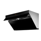 Fotile - JQG9015 Hotte aspirante à ventilation inclinée - 36 po - Noire-Moteur à courant continu