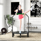 Soozier - Trampoline repliable 40" pour adultes-Peut se plier deux fois, économisant de l'espace lors du rangement