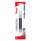 Pentel - Recharge pour Energel Permanent Stylo à Encre Gel - 0,5 mm - Noire - Paquet de 2-Pointe 0,5mm
