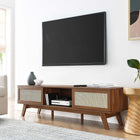 Modway - Soma 60 po Meuble TV, Noyer-Tissage naturel en rotin