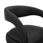 Modway - Pinnacle Cuir végane Tabouret de bar - Noir noir - Ensemble de 2-9