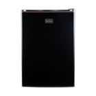 BLACK+DECKER - 2,5 pi³ Mini-frigo autonome avec congélateur, noir-Compact et élégant : le design élégant et moderne - disponible en noir, en vinyle aspect inox et en blanc - est parfait pour les dortoirs universitaires, les bureaux, les garages, les bars à domicile, les petits appartements et les véhicules récréatifs