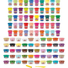 Play-Doh - Waouh 100 pots cette collection comprend -36 couleurs pailletées et métallisées : 20 bombes de sparkle, 12 bombes de metallic shine et 4 bombes de super shimmer avec extra de paillettes, le tout en pots de 28 g (1 oz)