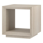 Hudson&Canal - Table d'appoint rectangulaire Evie  22" de largeur - Aulne blanc-Le plateau de table a une capacité de poids de 50 lb, l'étagère inférieure peut supporter 40 lb