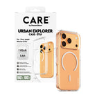 PanzerGlass - CARE Clear Urban Explorer MagSafe iPhone 17 Pro - Anneau blanc-Garantie limitée d'un an du fabricant