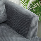 HOMCOM - Canapé 3 places 74 po avec coussins épais à ressorts - gris foncé-Livré avec des instructions claires pour un montage rapide et simple en 30 minutes 