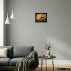Frameworth - Sidney Crosby Penguins de Pittsburgh PhotoGlass avec filet de match - 20 po l x 16 po H-Affichage PhotoGlass de qualite superieure avec filet de match authentique de la LNH integre au cadre