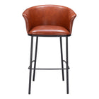 Zuo - Garston Tabouret de bar - Brun-Rembourrage moelleux et confortable