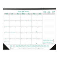 Blueline - 2027 Calendrier sous-main mensuel EcoLogix - 22 po x 17 po - bilingue-12 mois, de janvier à décembre