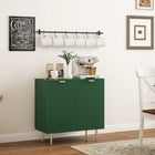 HOMCOM - Buffet 31,5 po L - vert-Pieds en métal surélevés facilitant le nettoyage 