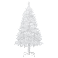 HOMCOM - Arbre de Noël Artificiel 4 Pieds avec 202 Branches Réalistes - Blanc-4 pieds de haut, luxuriant avec des pointes de pin qui donnent un aspect sain et naturel 