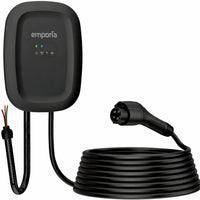 Emporia - Chargeur de niveau 2 classique pour véhicules électriques 48 A avec câble de 7,3 m (24 pi) - J1772 - Câblé - Noir-Offre une vitesse de recharge jusqu à neuf fois plus rapide avec jusqu à 46 miles par heure en installation câblée à 48A, beaucoup plus rapide qu une prise murale standard pour une recharge efficace et fiable