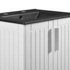 Modway - Augusta 24" Vanette de salle de bain - Blanc Noir-8