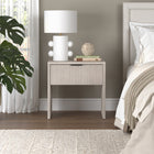 Hudson&Canal - Table de chevet Kenslow 24 po - Blanc aulne-Caractéristiques assemblage facile