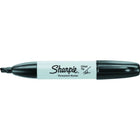 Sharpie - Marqueurs permanents − Pointe biseautée − Noir − Paquet de 12-Permanent sur la plupart des surfaces difficiles à marquer
