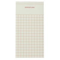 Gry Mattr - Bloc-notes quadrillé d’idées et de plans-Dimensions : 10,5 cm L x 21 cm H (4,15 x 8,25 po)