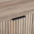 Manhattan Comfort - Table de nuit moderne DUMBO 20,07" à 1 tiroir - Gris rustique-Hauteur des pieds : 15 cm