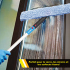Gritt Commercial - Lave-vitres pivotant robuste de 18 po - Usage commercial - Lot de 3-Peut être utilisé à la main ou avec un manche télescopique Gritt Commercial