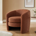 Modway - Affinity Rembourré Tissu Boucle Fauteuil à dossier incurvé - Rouille-Rembourrage en mousse dense