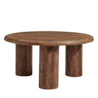 Modway - Mavina Manche Bois de manguier Table basse - Noyer-Bois massif de manguier