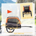 PawHut - Remorque de vélo pour chien, chariot pour animaux, accessoire de transport-Deux roues de 16 po (40 cm) absorbent les chocs, assurant une conduite en douceur 