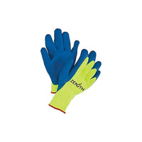 Zenith Safety - Gants Haute Visibilité Doublés D'Acrylique & Enduits De Caoutchouc, Petit/7, paquet de 12-Revêtement Latex de caoutchouc
