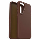 OtterBox - Symmetry Cactus Leather Case pour Samsung Galaxy S25+ - Rich Adobe-Doublure en feutre à l'intérieur de la coque pour une touche d'élégance supplémentaire