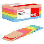 Staples - Blocs de feuillets ultra-autocollants lignés, 4 x 6 po, collection Golden Hour, paquet de 6-Feuillets ultra-autocollants pour une adhérence fiable