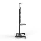 Kanto - Chariot de téléviseur mobile avec plateau pour clavier et étagère pour caméra - Écran de 40 à 70 po-Compatible avec les formats VESA de 100x100 à 600x400