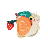 Manhattan Toy - Livre sensoriel Silly Snail-Livre ultra doux avec une variété de textures et de sons pour éveiller bébé