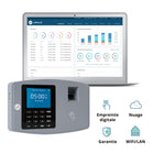 uAttend - BN6000N Système de pointage LAN par empreinte digitale connecté au cloud - Noir/Gris-Éliminez le pointage frauduleux lors de l'arrivée et du départ des employés grâce à la lecture d'empreintes digitales via une technologie de pointage biométrique avancée.