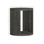 Manhattan Comfort - Table d’appoint contemporain Alure 20" - Charbon-Empreinte compacte idéale pour être placée à côté de canapés ou de fauteuils d’appoint