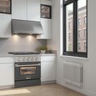 Kucht - 30 po Série KDF Cuisinière Pro Style au gaz propane - Acier inoxydable/Gris ciment-Allumage électronique avec rallumage automatique pour une sécurité accrue et un contrôle fiable de la flamme, réduisant les risques de fuite de gaz