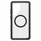OtterBox - Defender Pro XT Clear Magnets Case pour Samsung Galaxy S25 Ultra - Dark Side-DROP+ Résiste à 7X plus de chutes que la norme militaire (MIL-STD-810G 516.6)