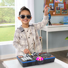 VTech - Kidi Star DJ Mixer Pro - Français-Joue aux jeux intégrés, active les lumières de fête et branche un casque d’écoute pour un jeu plus silencieux.