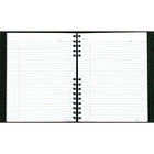 Blueline® – Cahier de notes NotePro, 9 1/4 po x 7 1/4 po, noir genre autruche, 192 pages-Comprend pochette de rangement, onglets autoadhésifs et feuille d'index
