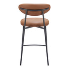 Zuo - Rorun Tabouret de comptoir - Brun - Ensemble de 2-6