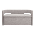 Zuo - Papua Banc de rangement - Gris-Confortable et durable pour un usage quotidien polyvalent