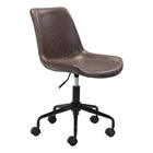 Zuo - Byron Chaise de bureau - Brun-Hauteur réglable pour un confort personnalisé optimal