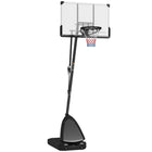 Soozier – Panier de basketball portatif avec panneau incassable de 44 po-Hauteur réglable de 4,9 à 6,2 pi (mât en 2 sections) ou de 8,5 à 10 pi (mât en 3 sections) pour s'adapter à différents niveaux de joueurs
