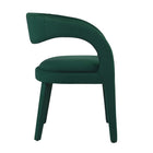 Modway - Pinnacle Performance Velvet Chaise à manger Ensemble de 2 - Vert-7