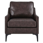 Modway - Corland Cuir Fauteuil - Brown-Capacité de poids : 331 lb