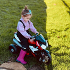 Qaba - Moto pour enfants 6v avec éclairage musical, 3 roues - rouge-Couleur : Rouge 