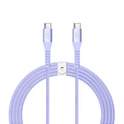 LOGiiX - Vibrance Braid 1,2 M USB-C vers USB-C - Lavande-Câble USB-C vers USB-C de 1,2 m (3,94 pieds) pour charger et synchroniser les appareils USB-C