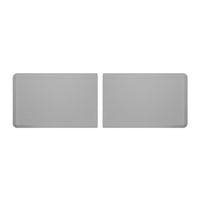 WeatherTech - Tapis d'extrémité anti-fatigue ComfortMat Connect - Texture Tissée - Gris - Paquet de 2-Chaque pièce d’extrémité a une longueur de 3 pi. Assemblez-en deux pour obtenir un ComfortMat Connect de 6 pi!
