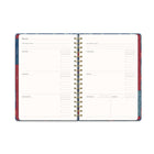 Orange Circle Studio - Agenda à trois onglets non daté - Garden Renaissance - 9.67" x 7.48" - Couleur assortie - Anglais-Doté d’une bande élastique pour la fermeture et d’une pochette de rangement intérieure.