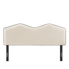 Modway - Cosette Performance Velvet Tête de lit Queen size, Albâtre-Assemblée requise