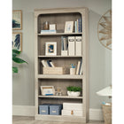Sauder - Bibliothèque Arch à 5 étagères - Châtaignier crayeux-étagères réglables: trois étagères réglables pour des options de rangement flexibles. Chaque étagère réglable a une capacité de poids maximale de 25 lb